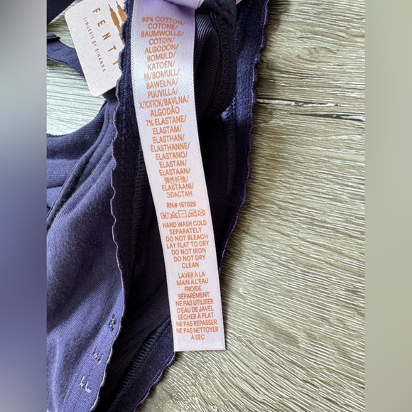 Savage X Fenty Purple Underwire Bra Lace Trim Adjustable Straps Women Size 36C - Picture 4 of 9